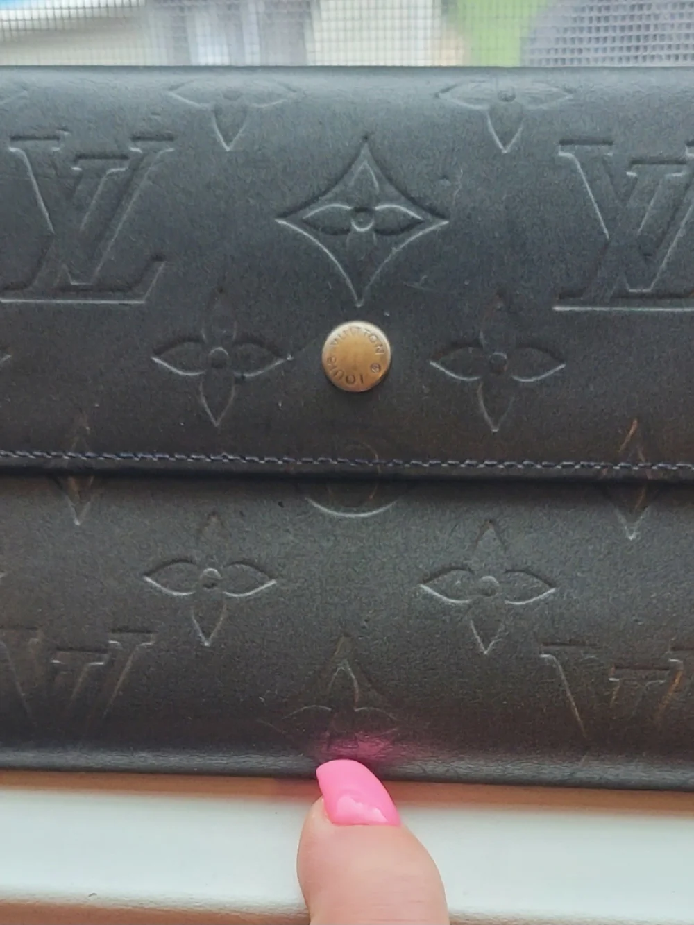 Louis Vuitton Vintage Monogram Mat Portefeuille Sarah Wallet